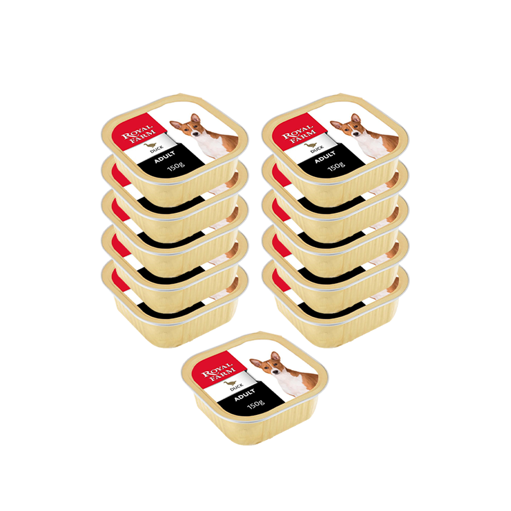 ПР0043295*11 Корм для собак утка конс. 150г (упаковка - 11 шт) ROYAL FARM 