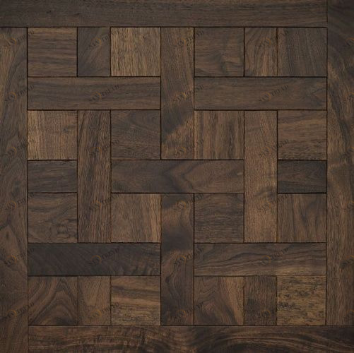 Модульный паркет Coswick Шеверни Американский Классический Орех Европейский (Грецкий) Натур (Гладкая) 635х635 мм 13173761