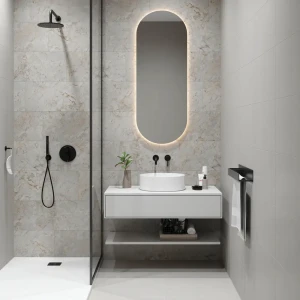 Глазурованный керамогранит LB Ceramics Эпоха 30x60.3 см 1.44 м² матовый цвет мрамор серый