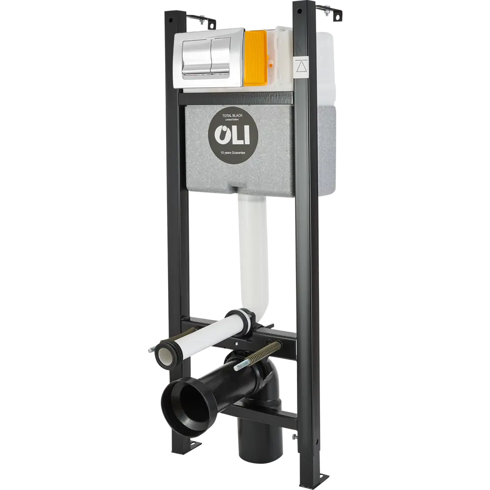 Инсталляция Oli Expert Black 40 см для подвесного унитаза с кнопкой цвет хром 84505957 STLM-2125928  - Вид №8