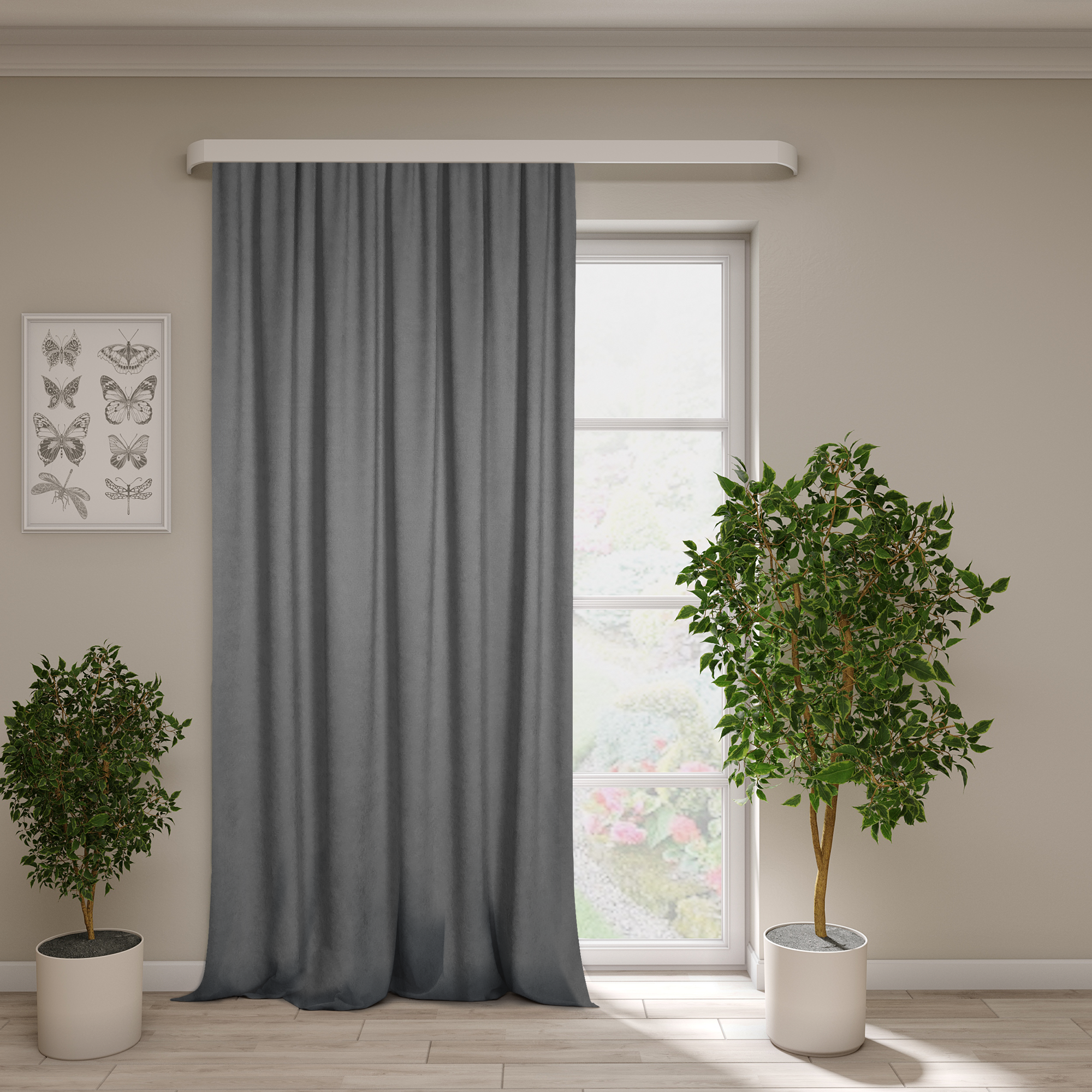 Ткань канвас серый для штор ТОРГОВЫЙ ДОМ ТЕКСТИЛЬ - элегантная неоклассика 82623602 STLM-0032038 - Вид №2