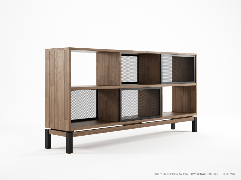 341_683 Комод 4 раздвижные двери 6 отсеков Karpenter Color BeBop - Вид №1