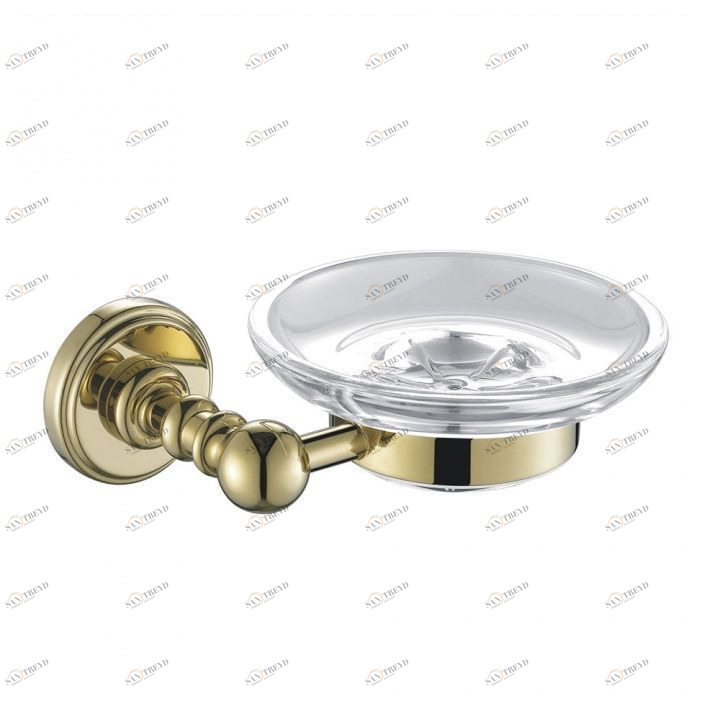 Мыльница для ванной Aquanet 4685, золото 