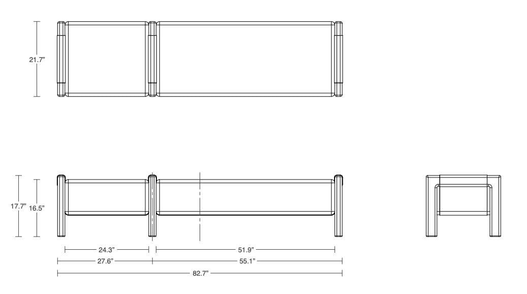 Мягкая скамья Articolo Studios Saddle ARCH-00075469 - Вид №3