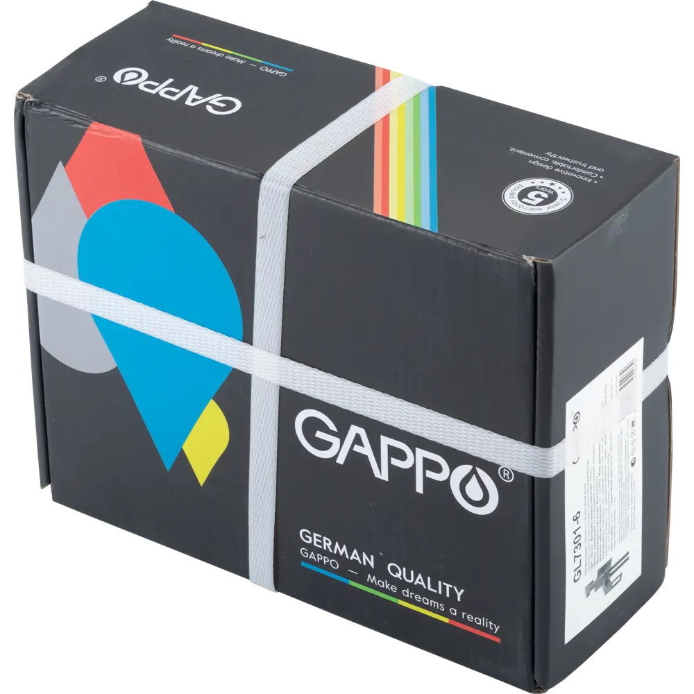 89359048 Гигиенический душ Gappo Eder GL7301-6, набор со смесителем, цвет черный матовый STLM-0985063  - Вид №7