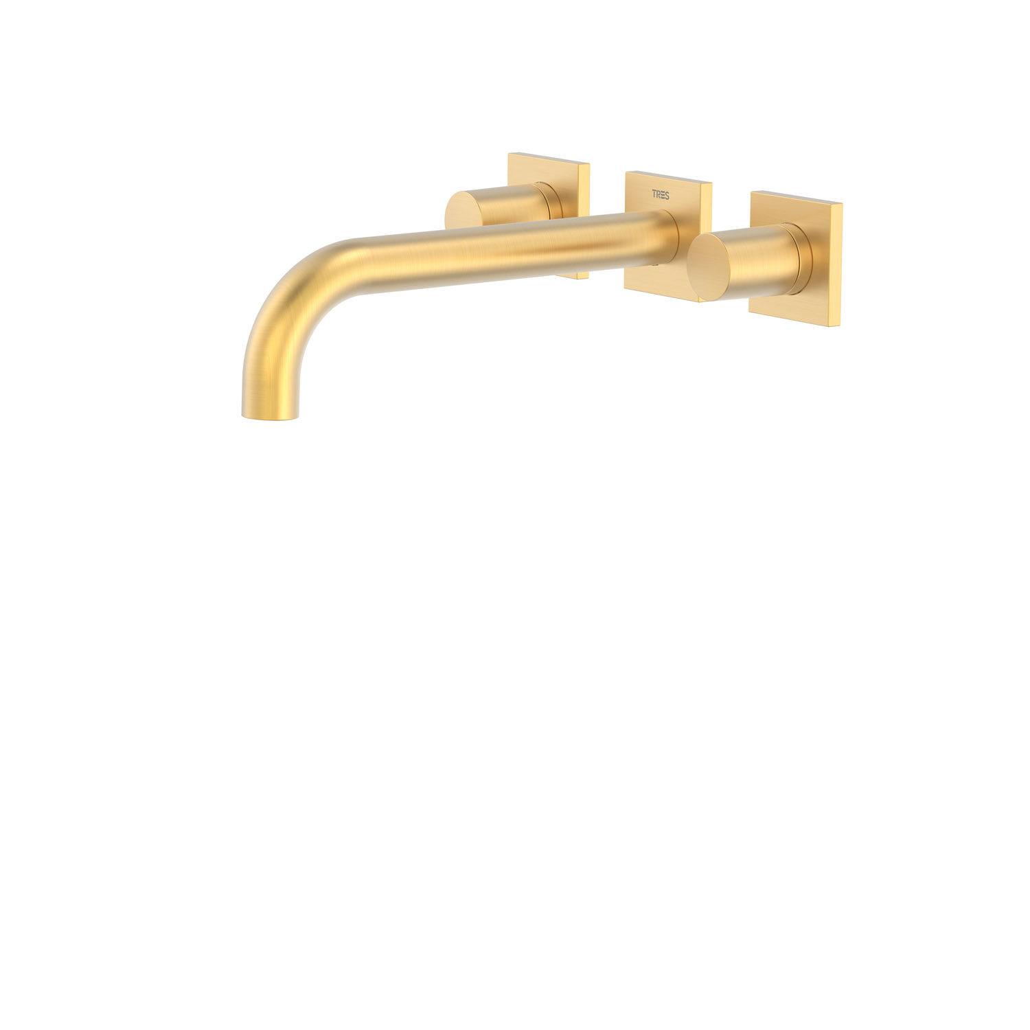 ПРОЕКТ-TRES Скрытый смеситель для умывальника с двумя ручками-21115201OM TRES Project