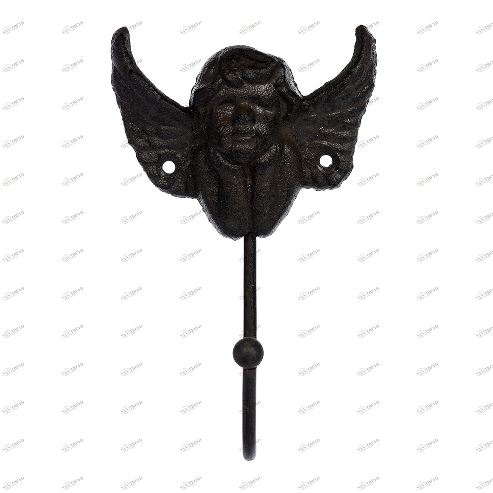 Крючок настенный черный 13,5 см "Ангел" BLUMEN HAUS АНГЕЛЫ 00-3971621 Черный 