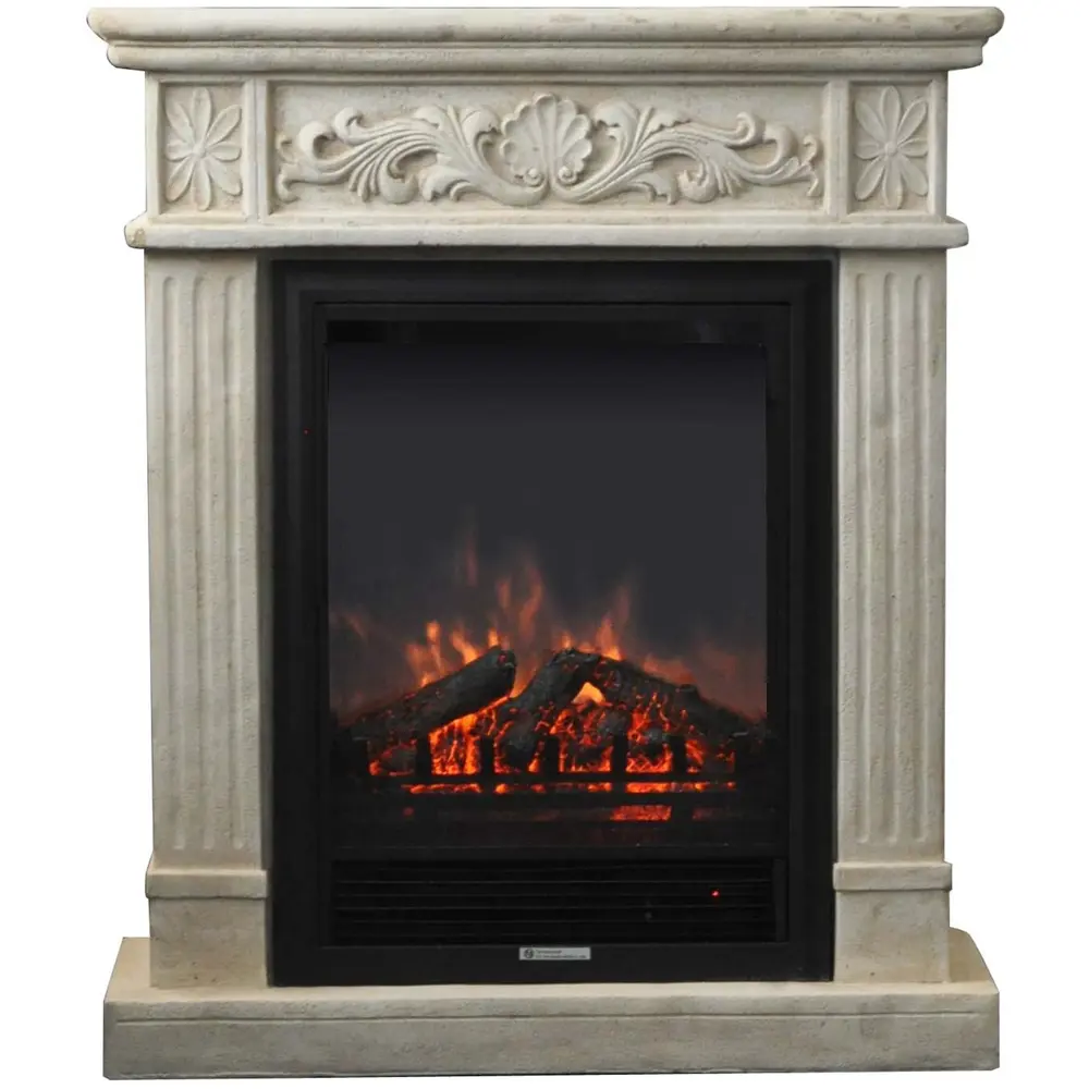 Каминокомплект Adelaida (очаг Eugene), цвет белый REALFLAME STLM-2022632