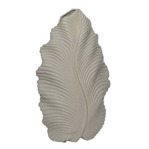 Ваза керамическая бежевая Leaf 39 см GARDA DECOR - 033908 Бежевый