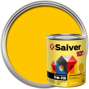 Эмаль ПФ-115 Saiver Lux глянцевая цвет желтый 0.8 кг 83402366 STLM-2149769
