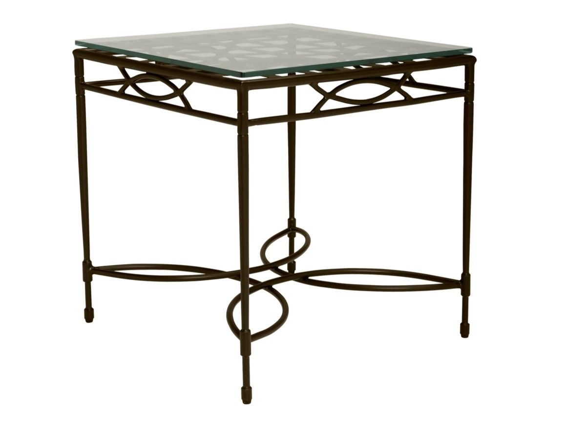 Квадратный стол из нержавеющей стали и стекла JANUS et Cie ARCH-00142006 - Вид №6