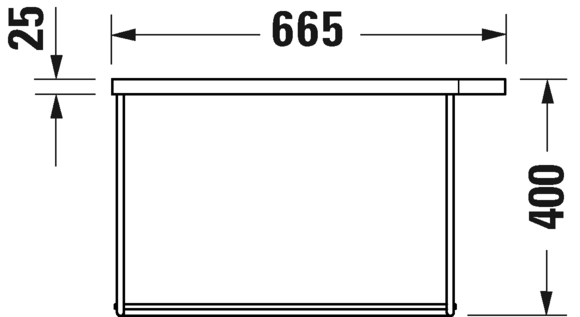 0031144600 DuraSquare Консоль металлическая подвесная **
Черный матовый Black Matt Duravit - Вид №4