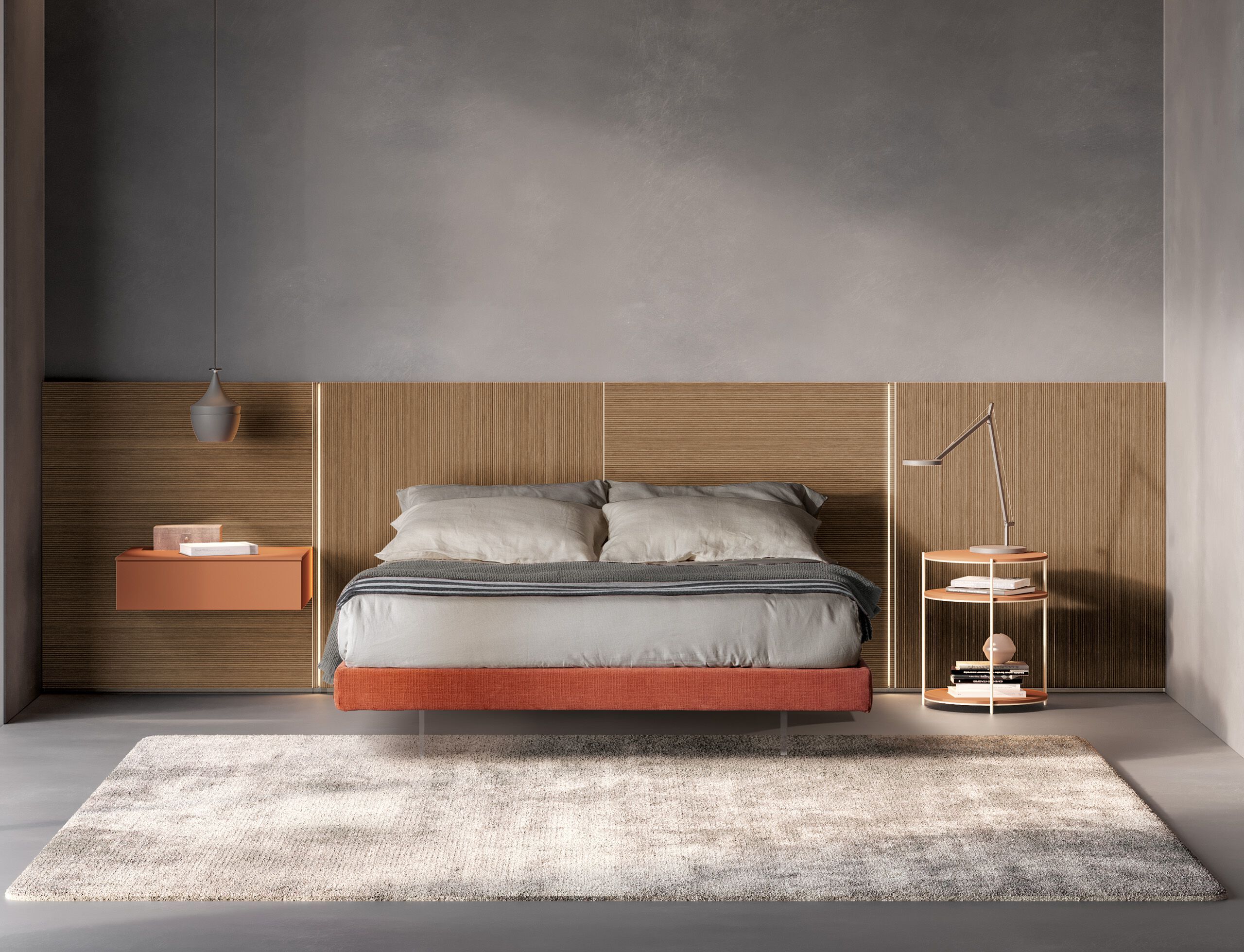 Круглая тумбочка из меламиновой ткани Adok Polar ARCH-00060252 - Вид №2