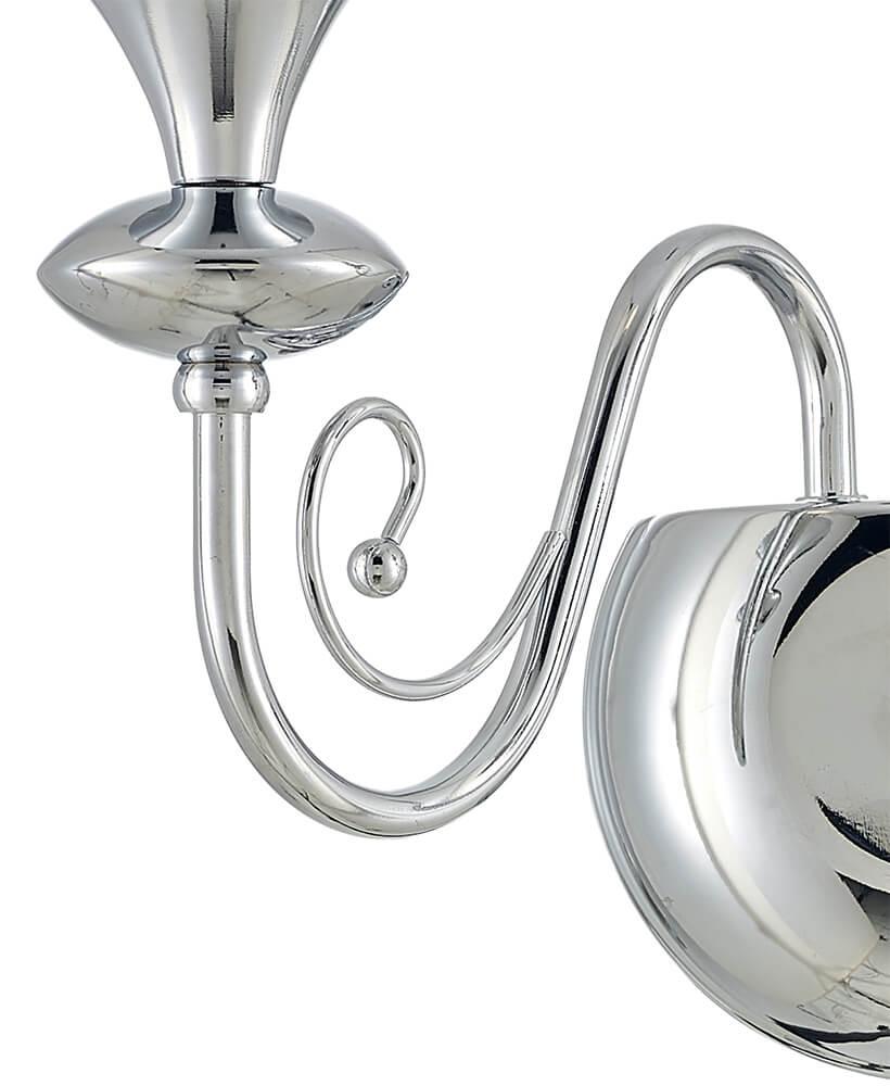 Бра настенное серебристое хром Seven Fires "Констанция" 77307.02.03.02 SEVEN FIRES СВЕЧА 00-3931572 Хром  - Вид №2