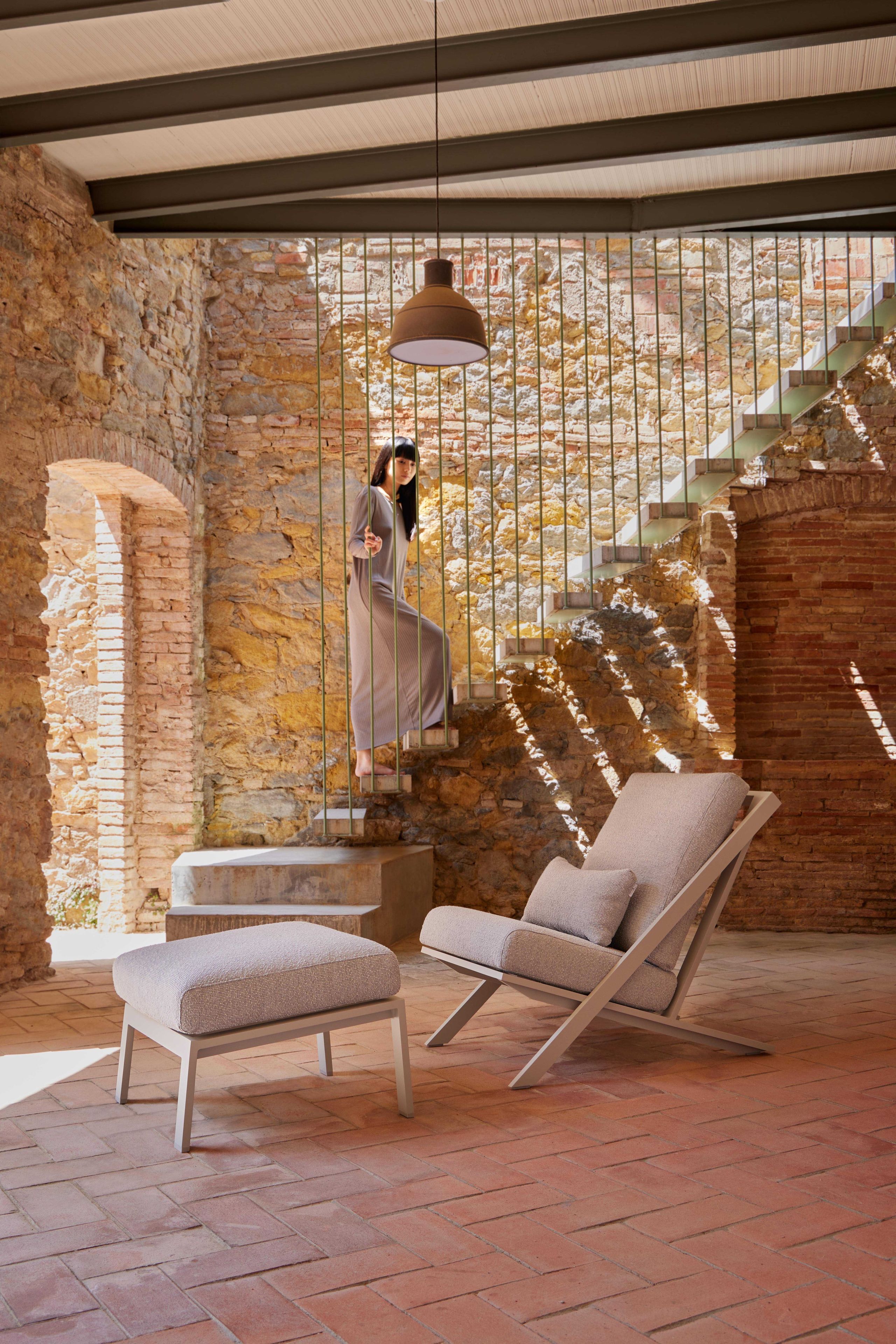 Прямоугольный пуф из ткани GANDIABLASCO Timeless ARCH-00093750 - Вид №8