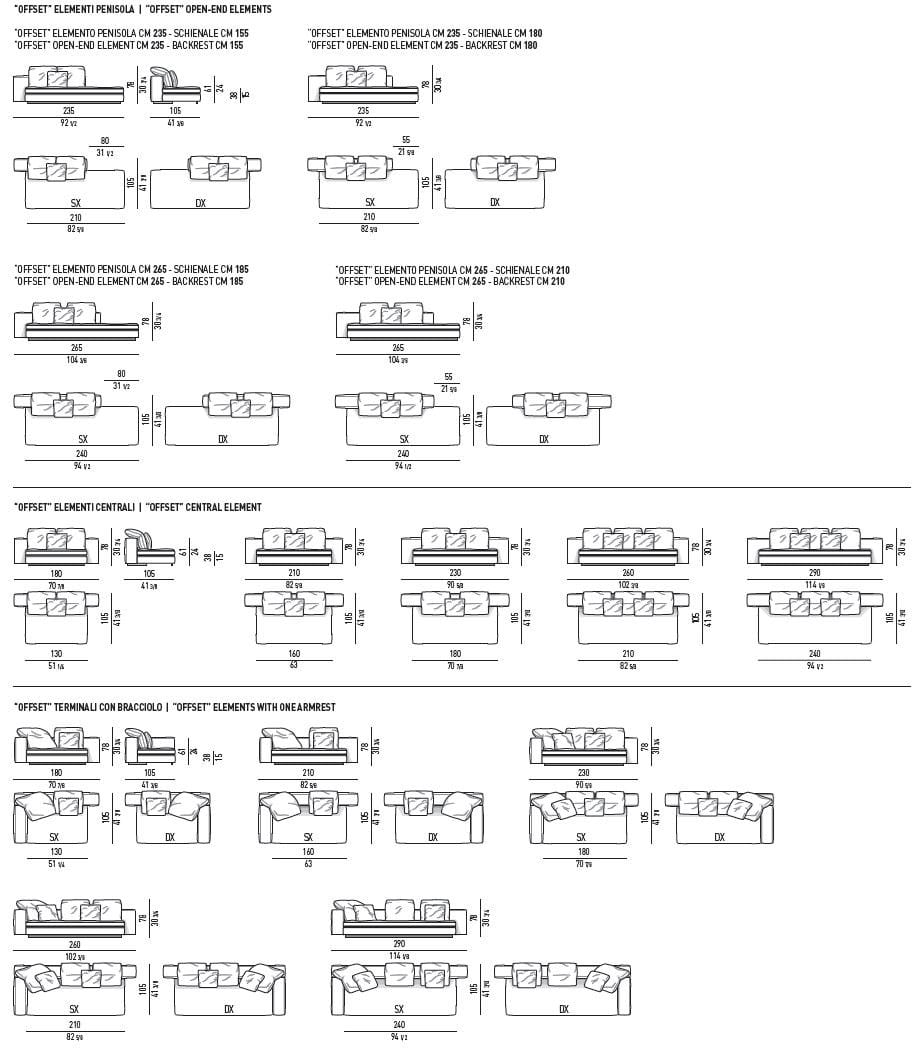 Модульный тканевый диван Minotti ARCH-00045463 - Вид №12