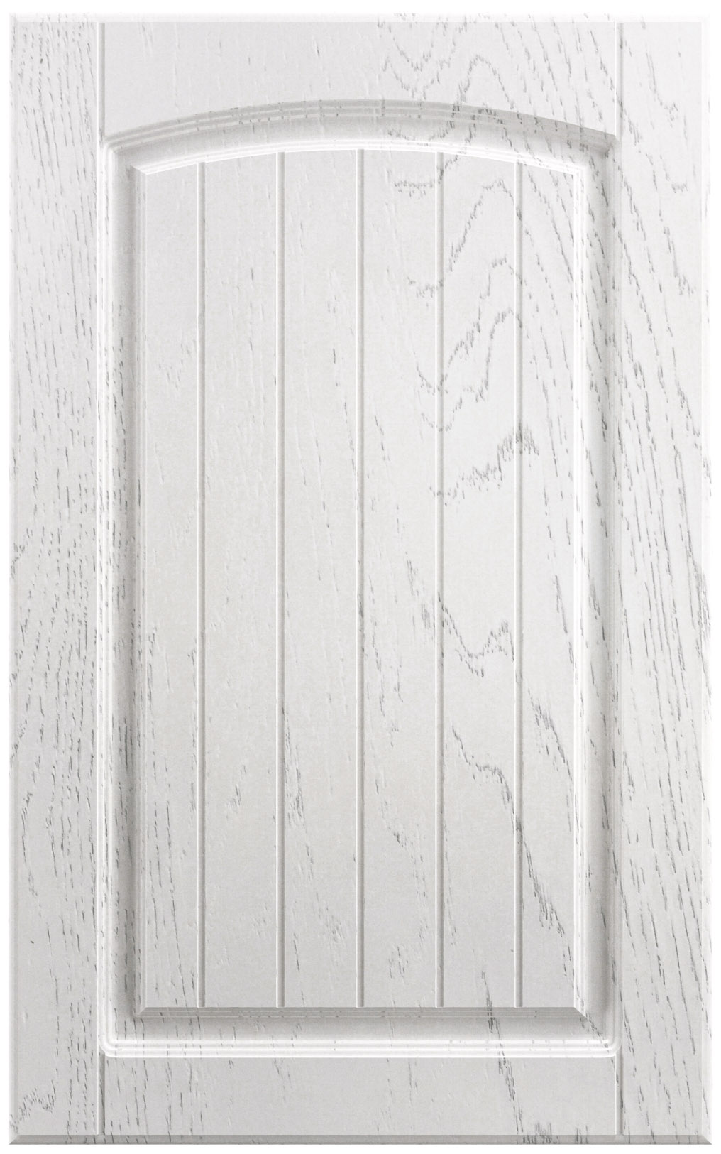 Фасады для кухни Кантри Фрезеровка «Арка сложная» Дуб фактурный белый №513 SIDAK SIST2669-48