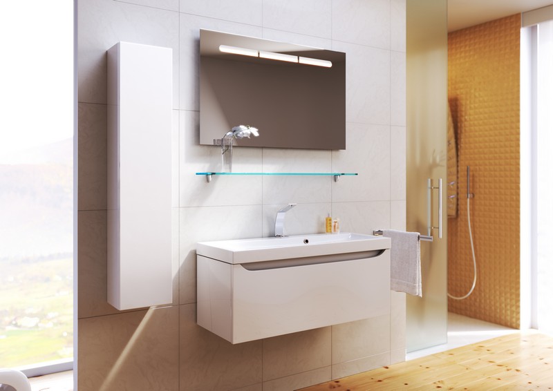 Анкона пенал подвесной, цвет белый  An.05.25/W AQWELLA Ancona sun-id-277853 - Вид №1