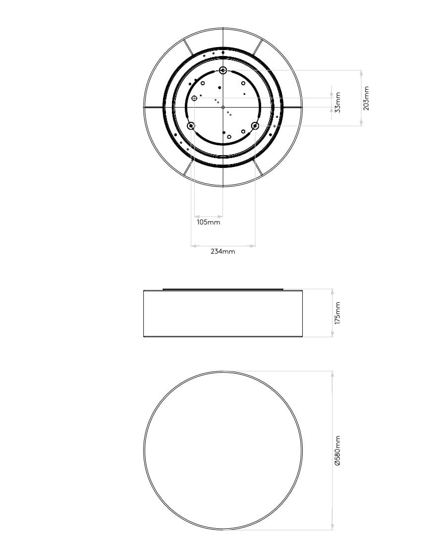 Ткань затемнения светодиодный потолочный светильник Astro Lighting Cambria ARCH-00026152 - Вид №9