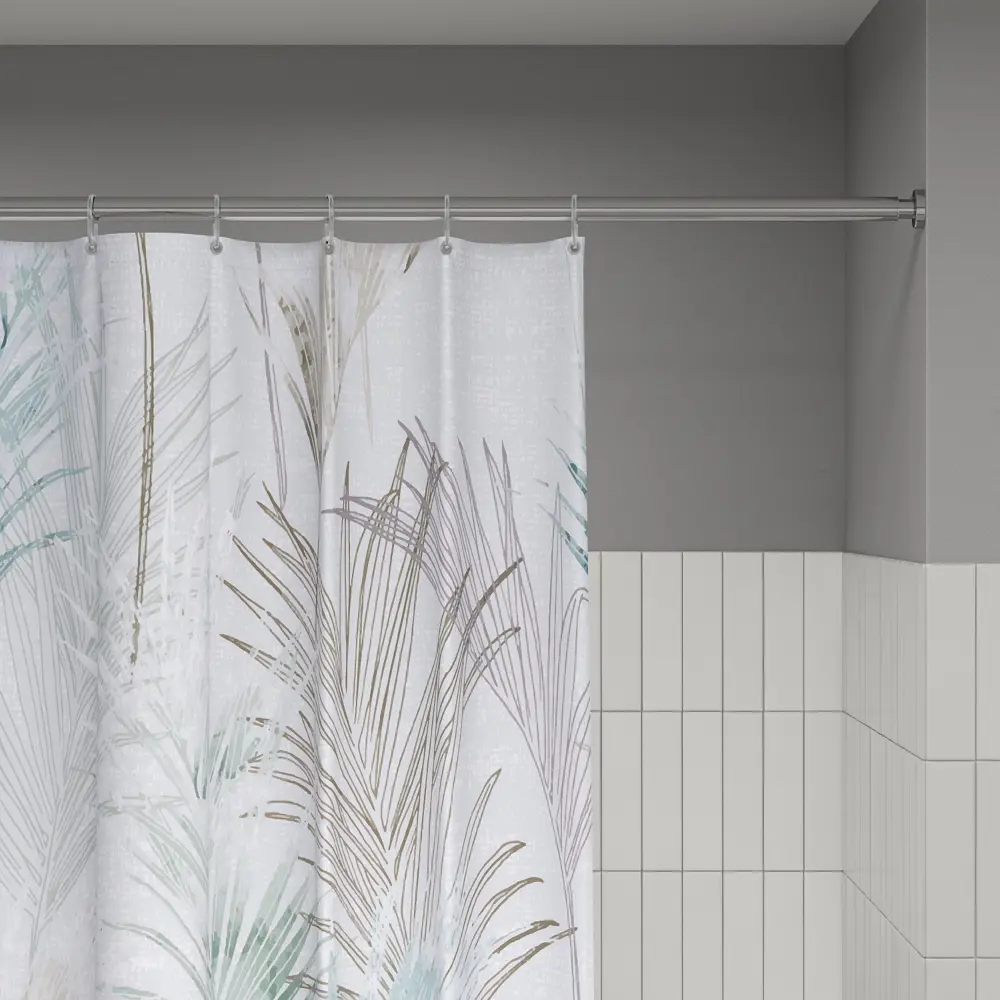 89380335 Штора для ванной Iddis Nature LM14P18i11 200x180 см полиэстер цвет белый STLM-1572808 - Вид №8