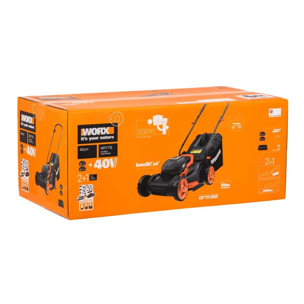 Аккумуляторная газонокосилка Worx WP771E с функцией мульчирования 89348843 STLM-0956955 - Вид №3