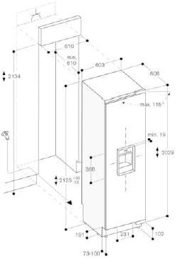 Gaggenau Встроенная морозильная камера класса а ++ Serie 400 Rf463304 - Вид №5