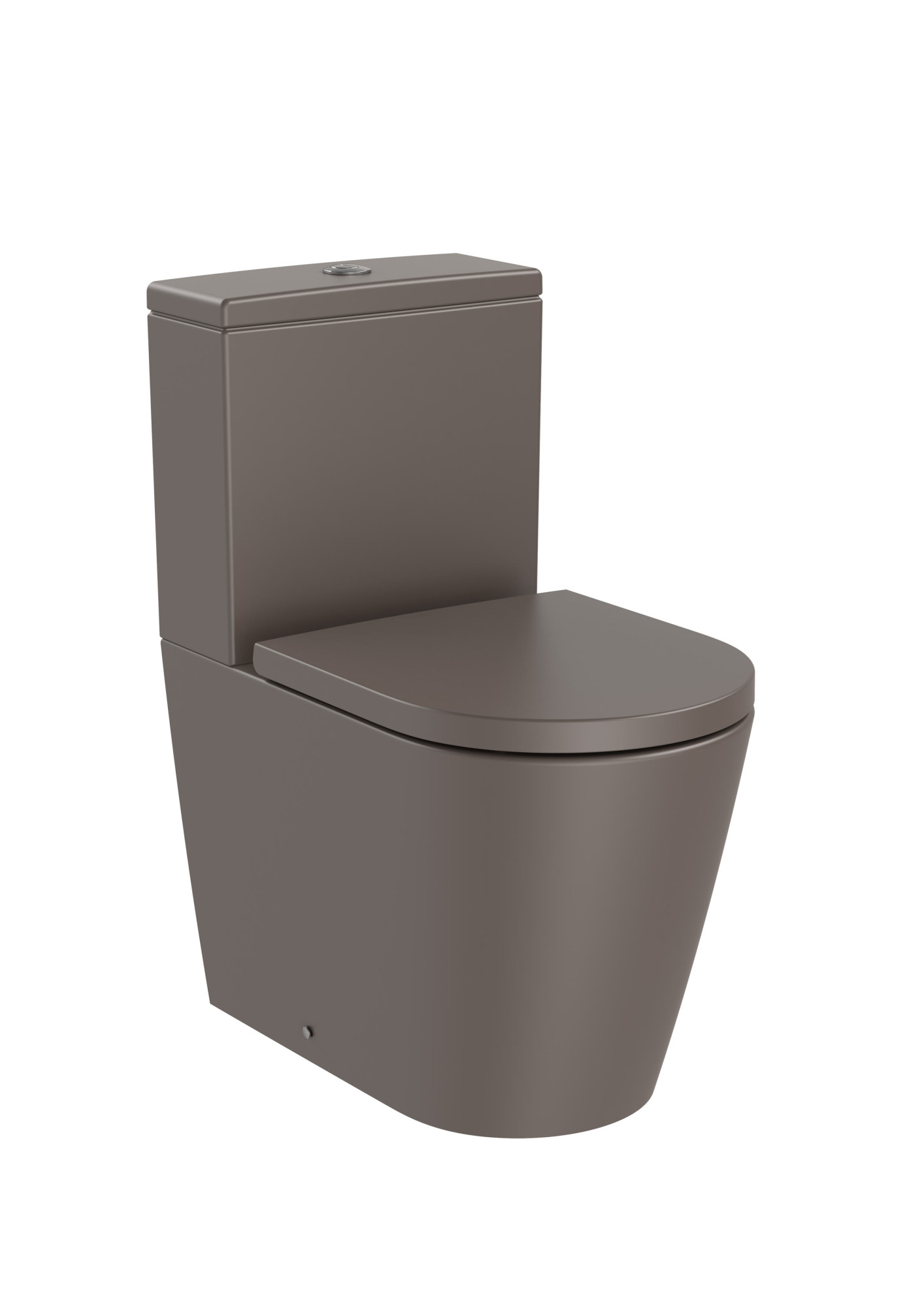 AZ34259660 ROUND - Компактный комплектный настенный унитаз без ободка с двойным сливом (включает чашу, бачок с нижним кормлением и мягкую крышку) Белый ROCA Inspira 