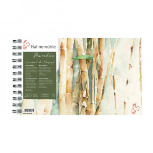 10628549 Альбом для путешествий из бамбуковой бумаги на спирали 265 г/м2 15.3 х 25 см на спирали 15 л. Hahnemuhle