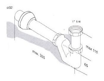 Сифон MIGLIORE ML.RIC-10.100.BR - бронза  - Вид №3