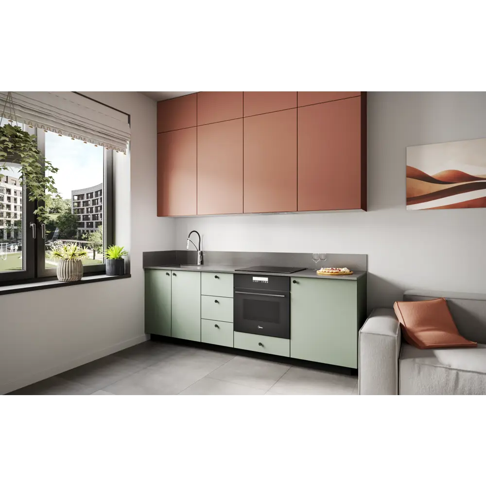 Фальшпанель для кухонного шкафа Тара 37x102.4 см KONSENSA МДФ цвет терракотовый 89389075 STLM-2100669 - Вид №6