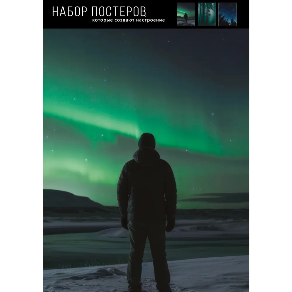 Постер Аврора 30x40 см 3 шт АРТ ДИЗАЙН STLM-2058952 - Вид №4