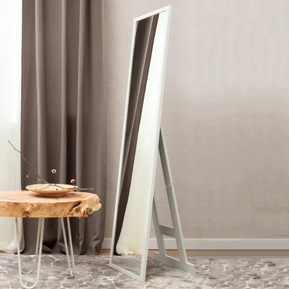Зеркало напольное Inspire Альпы в белом цвете 40×160 см 85283132