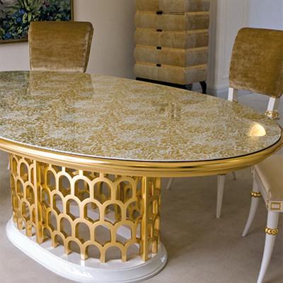 Rozzoni Овальный стеклянный стол для гостиной Stresa sun-id-1484457 - Вид №1