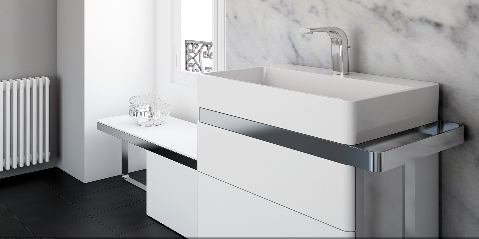 Модуль-тумба с 2 ящиками SR100B Inbani Structure - Вид №1