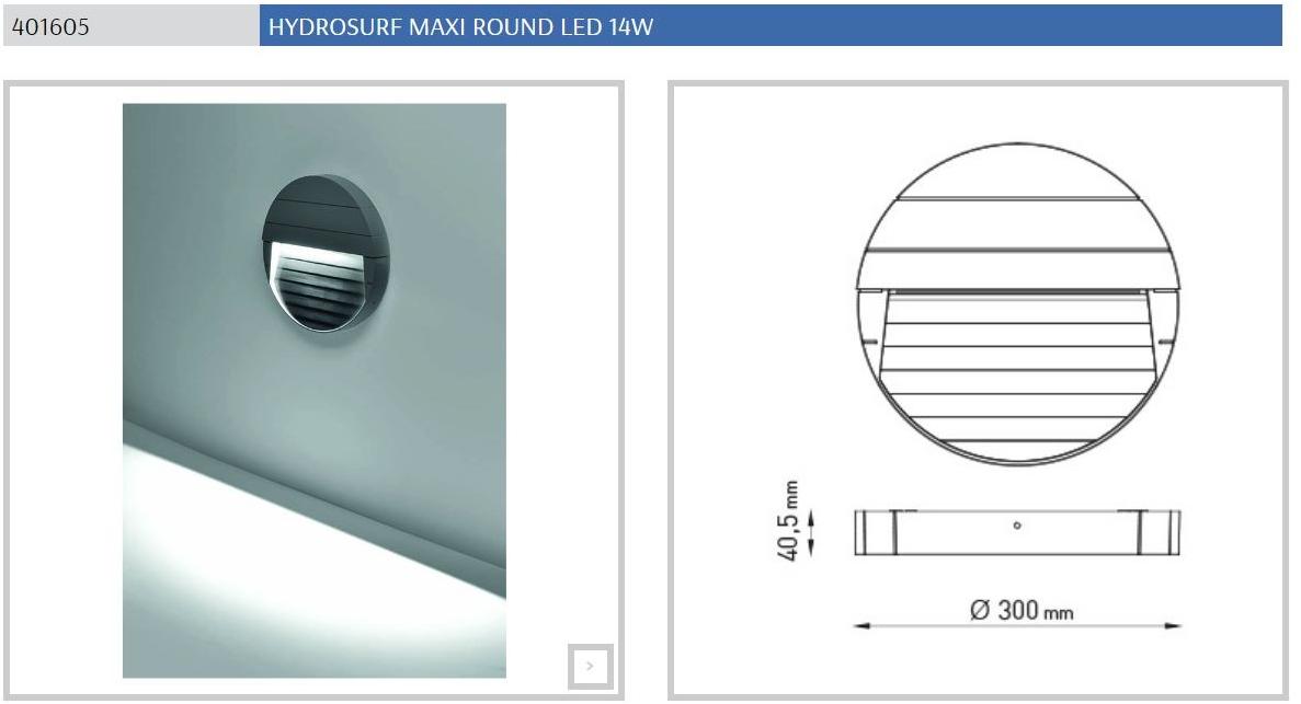 PUK Настенная светодиодная лестница из литого под давлением алюминия для улицы Hydrosurf sun-id-1509538 - Вид №13