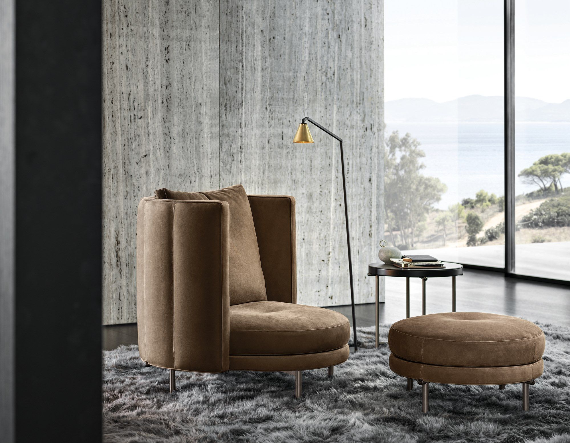 Круглый журнальный столик для гостиной Minotti Torii ARCH-00091315 - Вид №2