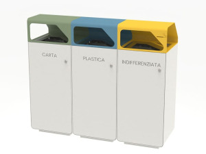 Держатель для мусора из листового металла для раздельного сбора