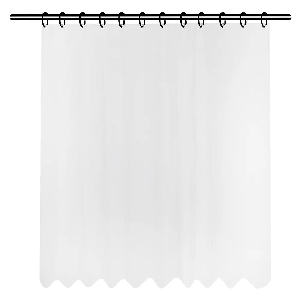 Штора для ванны Bath Plus Органза, 180x200 см, полиэстер, цвет белый 15499810 STLM-2119352 Без серии