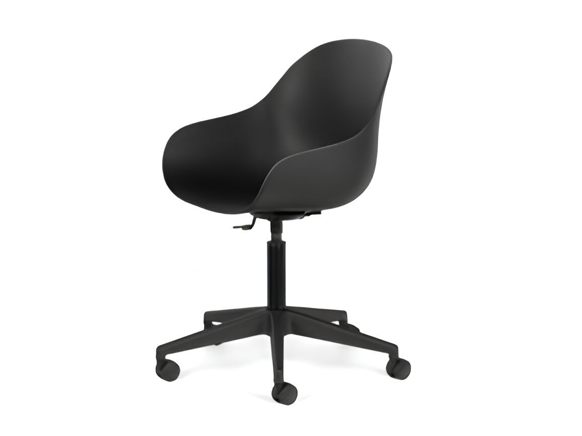 Вращающееся кресло с регулируемой высотой из полипропилена с колесами Connubia Академия ARCH-00090845