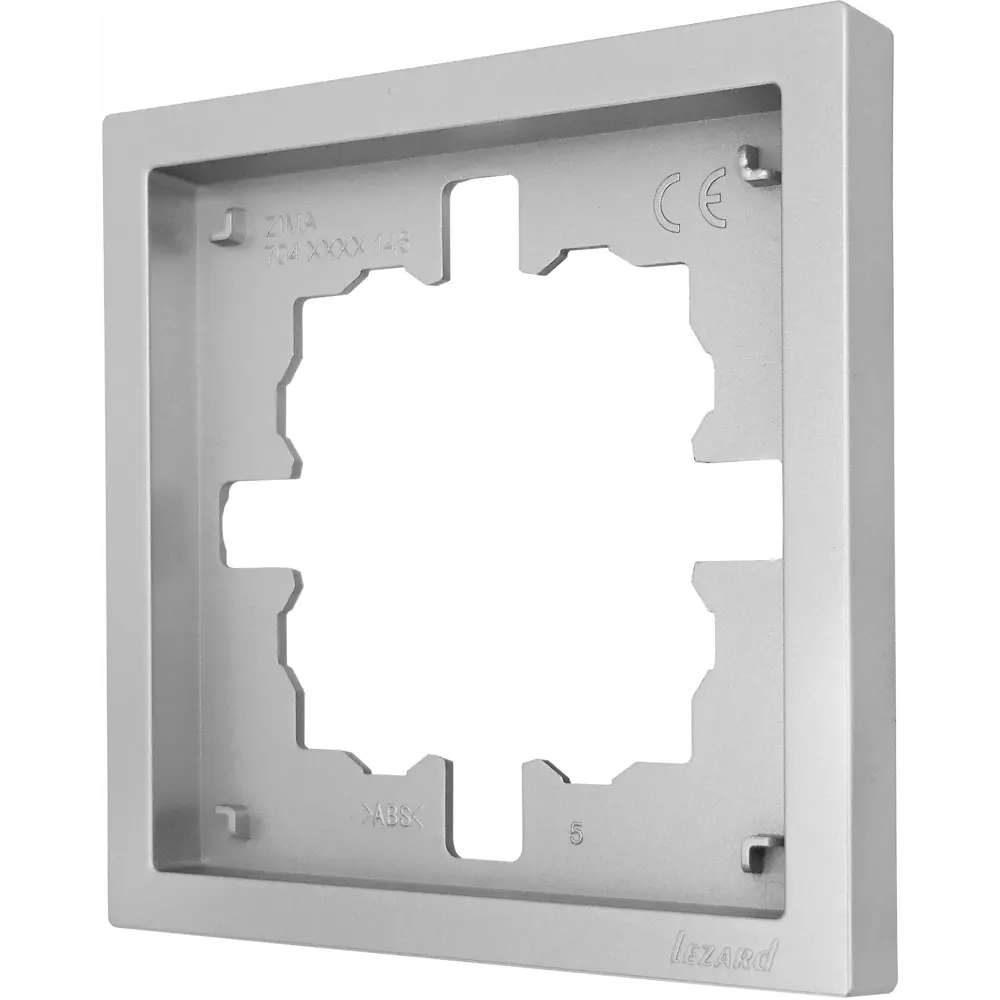 Рамка Lezard Zima для розеток и выключателей - серый матовый 89398407 STLM-1569058 - Вид №1