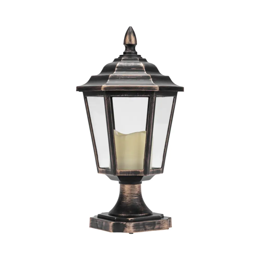 88659116 Фонарь декоративный со свечкой 1 светодиод 31 см цвет черный STLM-0952464 Santreyd  - Вид №3