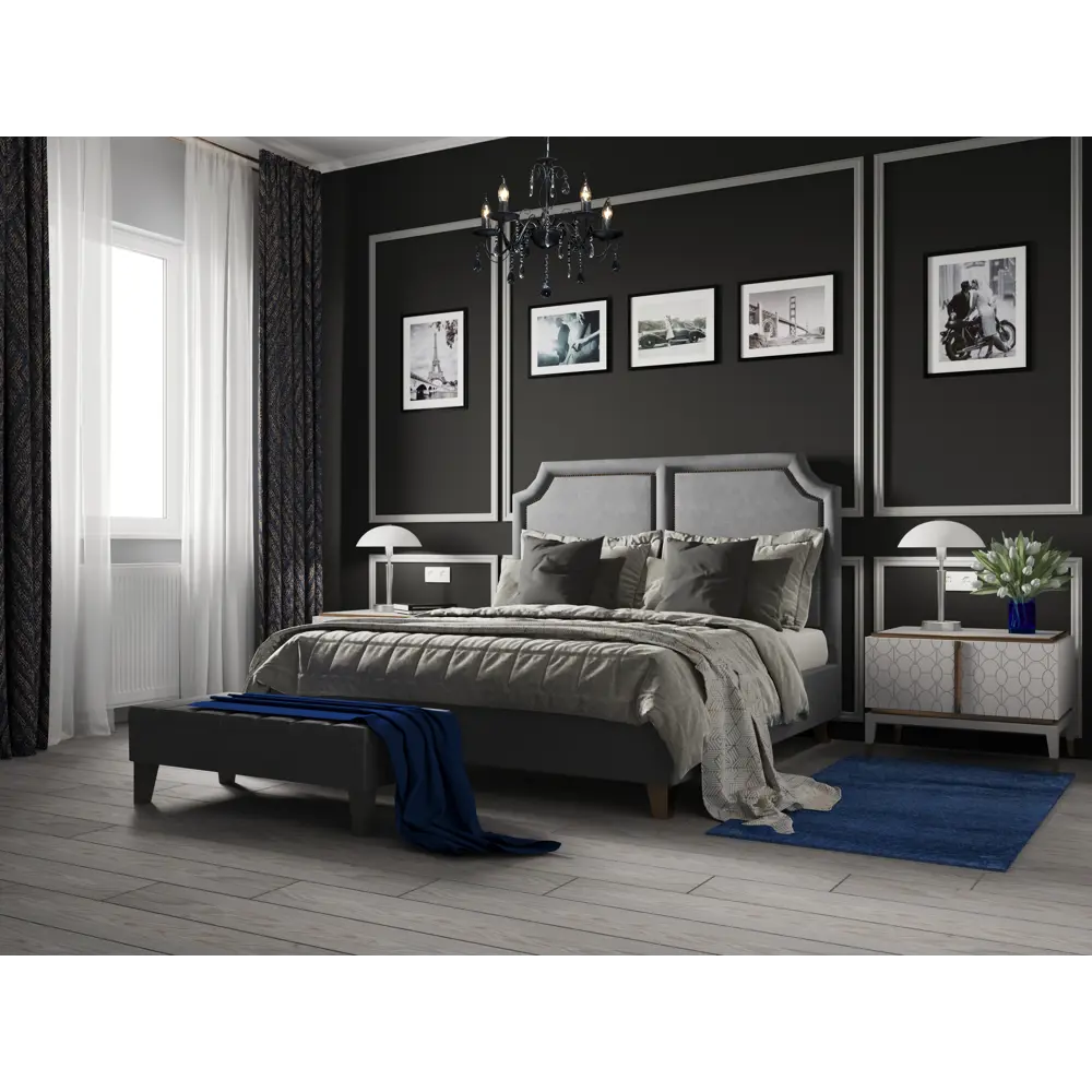 Ковер полипропилен Шагги Тренд L001 80x150 см цвет синий 82173007 STLM-2192484 MERINOS  - Вид №4