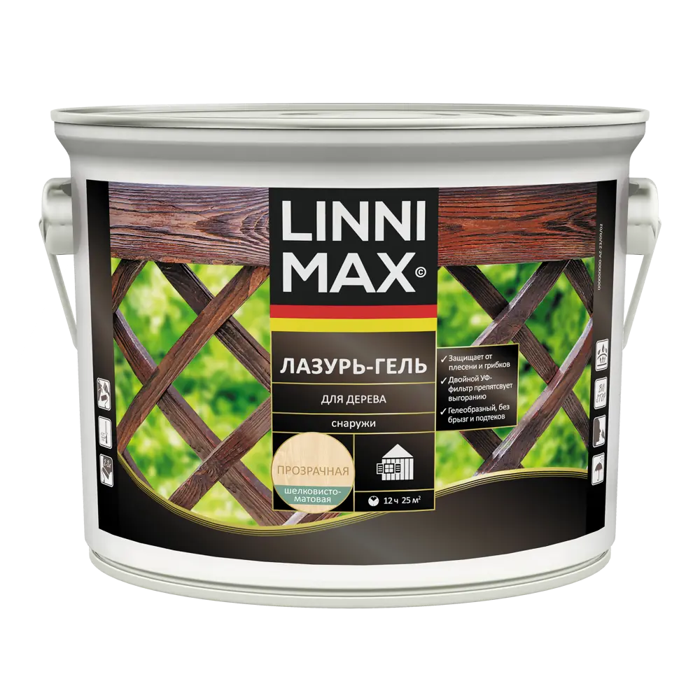Лазурь-гель LINNIMAX для защиты дерева 2.5 л 89349669 STLM-1547640 - Вид №1