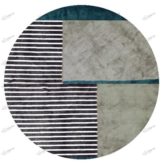 Arte di tappeti Круглый коврик ручной работы с геометрическими мотивами Dafè C100