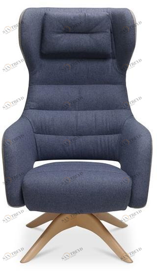 Sinetica Вращающееся кресло на козелке из ткани с подлокотниками Captain sun-id-1350845