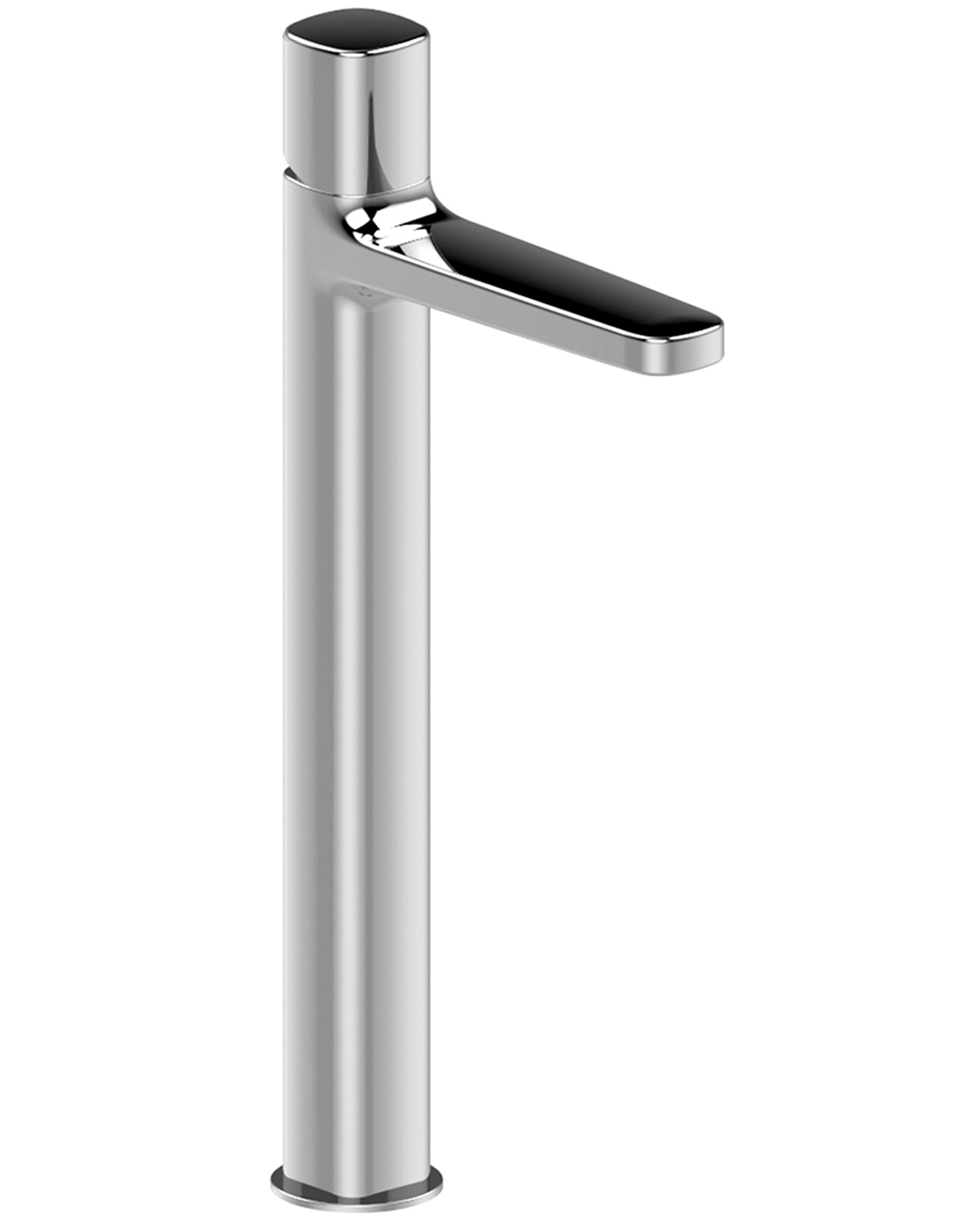 M006WF  Смеситель для раковины на 1 отверстие, высокий изливвылет 17 см ручка ограничитель потока воды до 5 л/мин при 3 бар подводка без донного клапана Fantini Rubinetti LAMÉ LAME