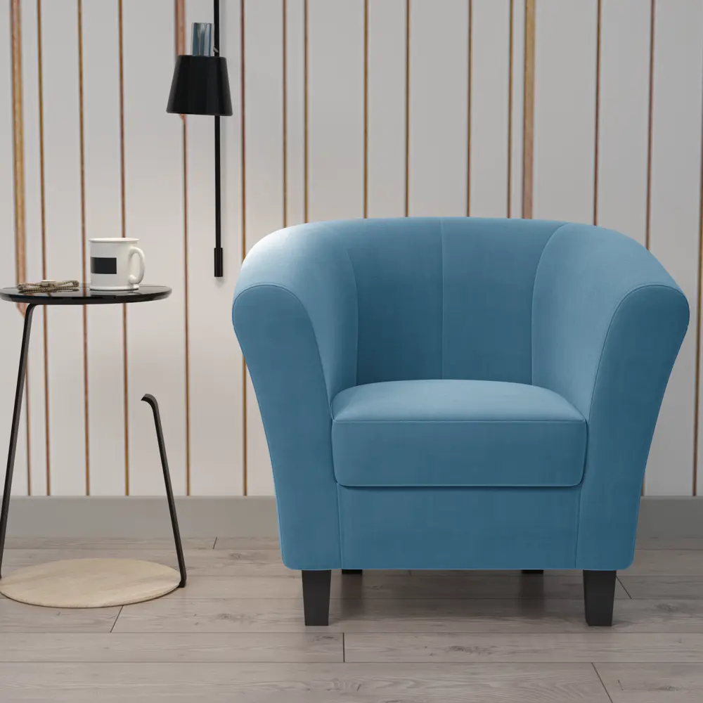 Кресло полиэстер Seasons Марсель CAMARO21 голубое 85x73x77 см 85098310 STLM-2037948  - Вид №4