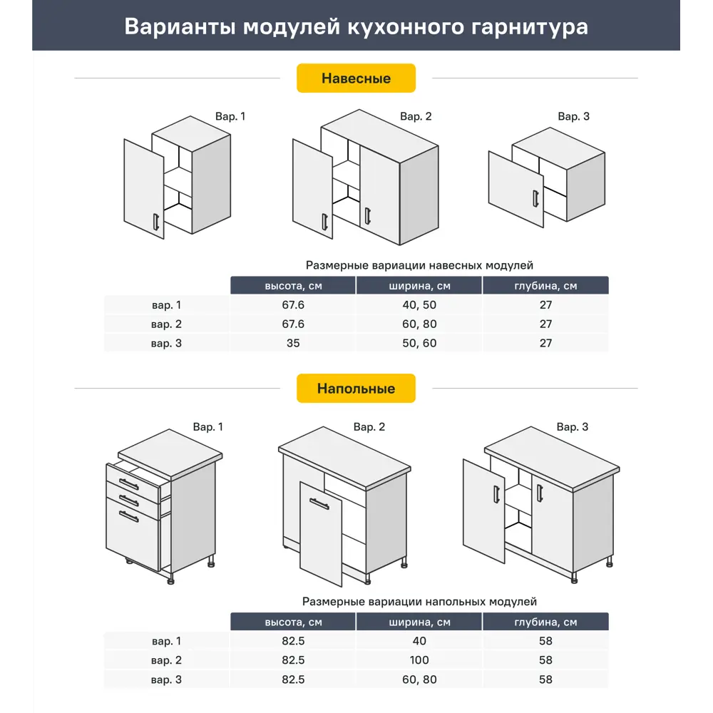 Напольный шкаф Агидель 100x82.5x58 см KONSENSA ЛДСП цвет белый STLM-2026488 - Вид №13