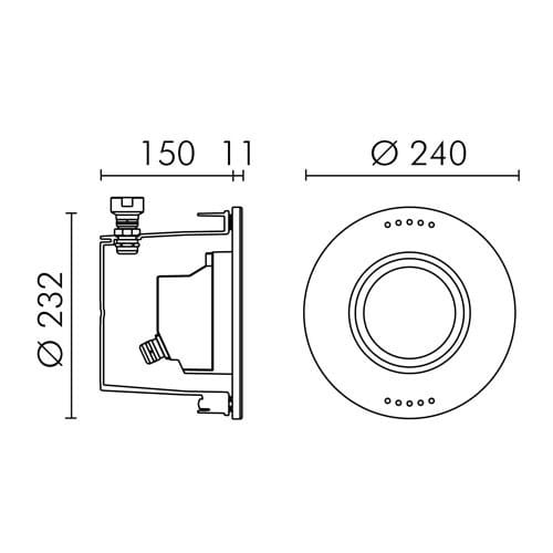 Светодиодная лампа для дайвинга с системой RGB для фонтанов SIMES бассейн ARCH-00070169 - Вид №5