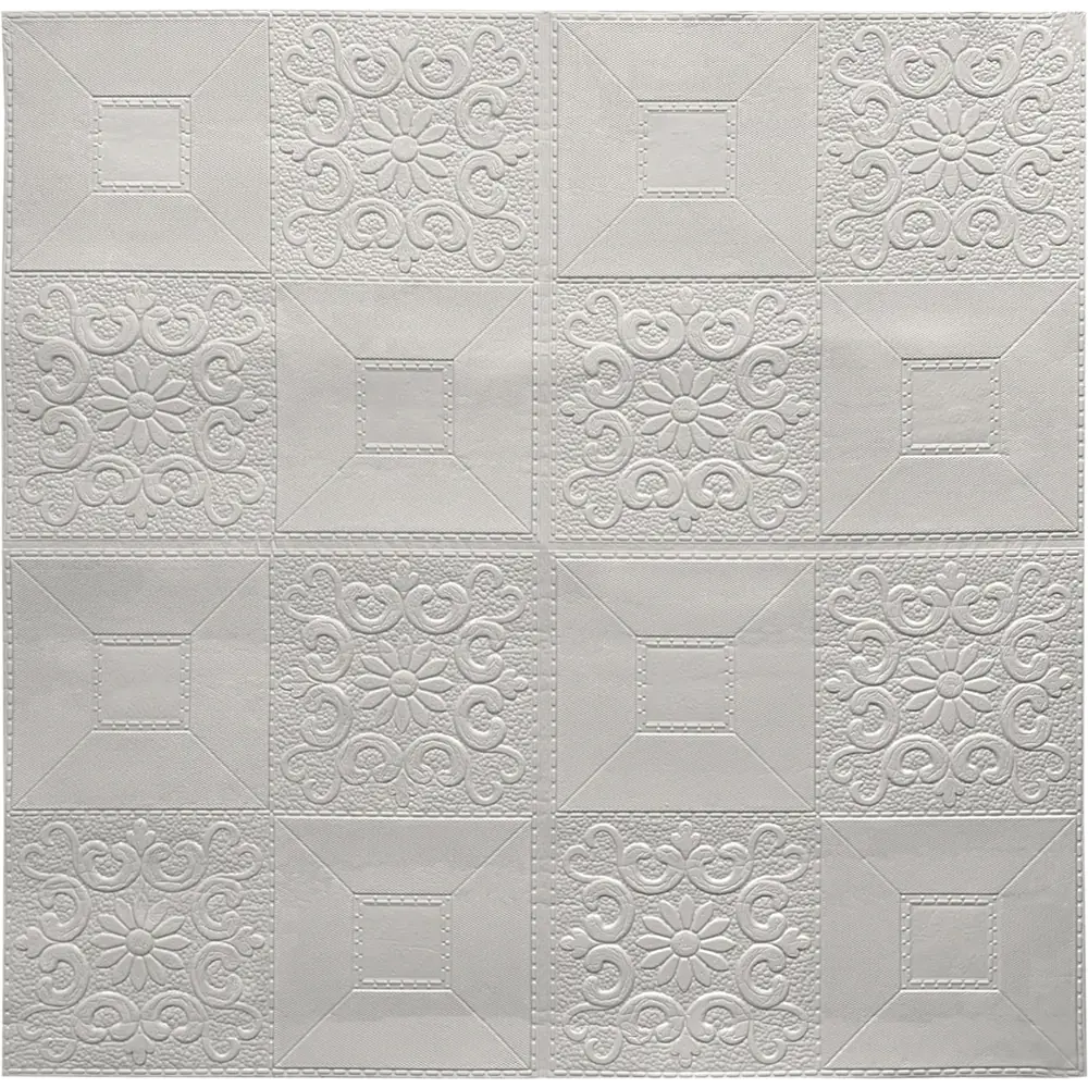 GRACE 3D панель Белая плитка с узорами для стен 70×70 см 82721098 STLM-0034786